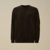 CHENILLE CREWNECK SWEATER - BLACK